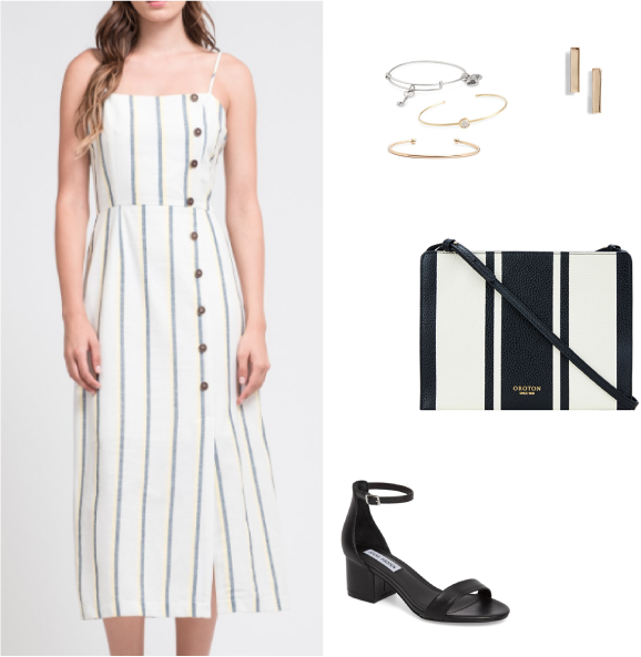 Get the Look: Meghan Markle Pinstripe Dress