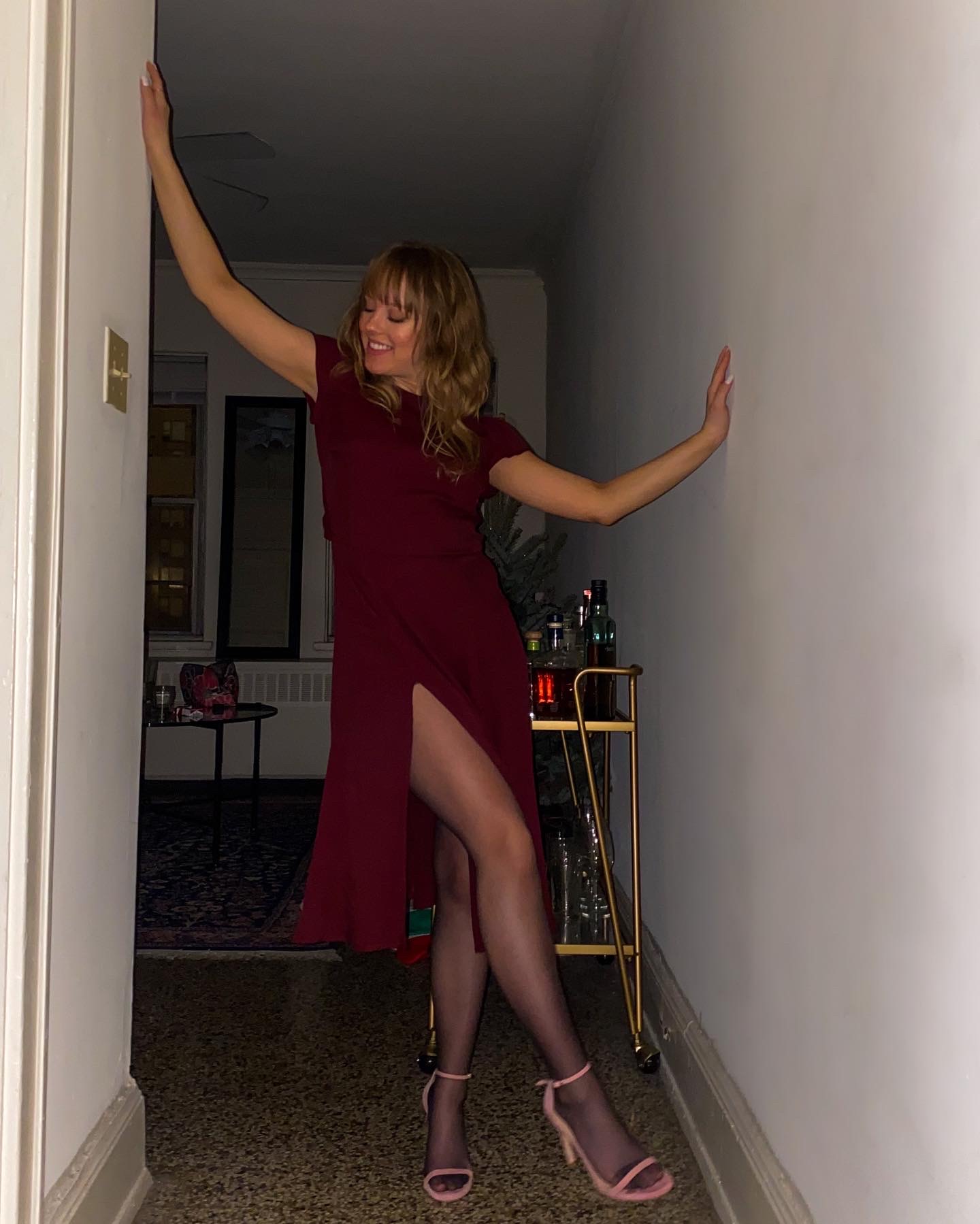 Holiday Party in the Reformation Gavin Dress