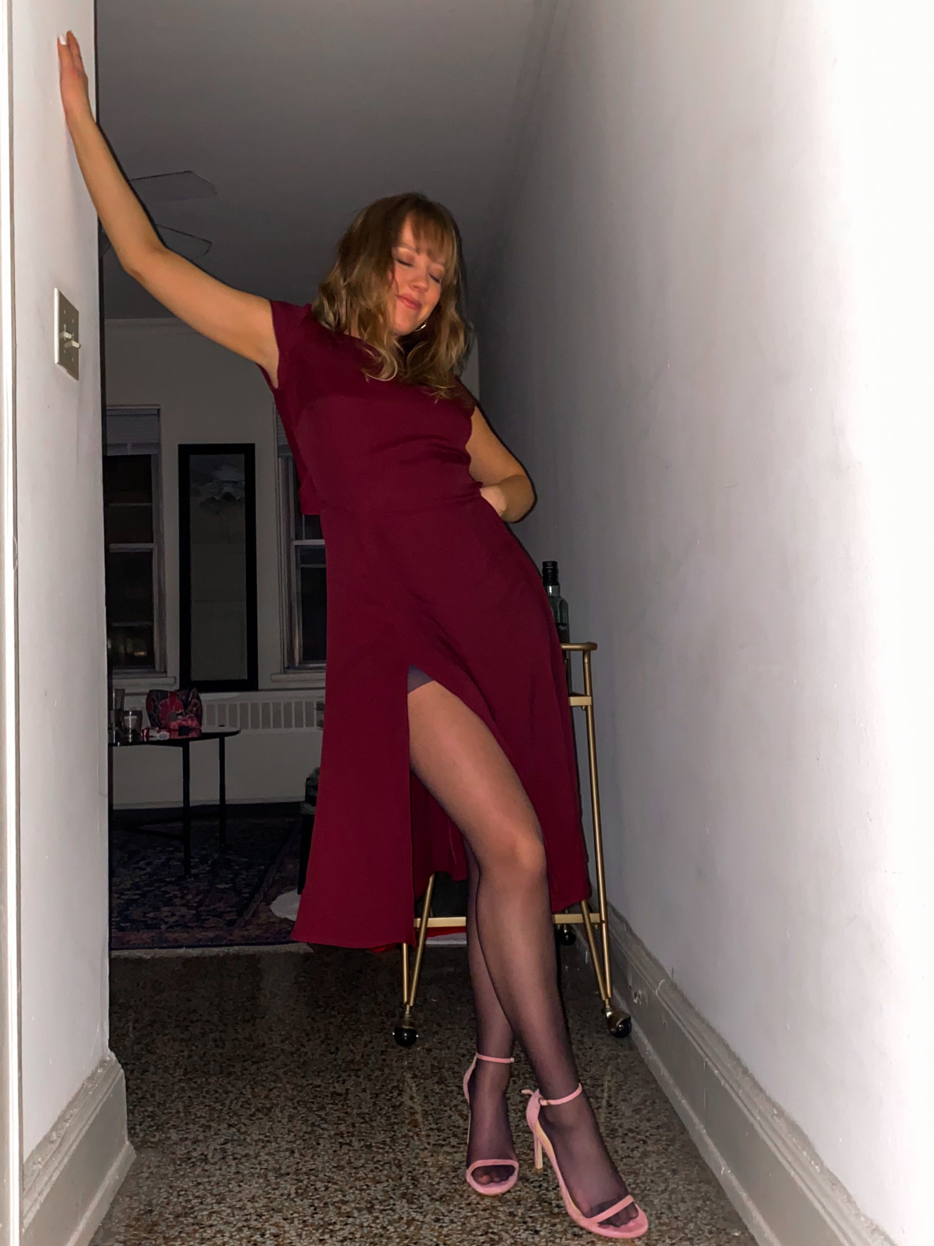 Holiday Party in the Reformation Gavin Dress