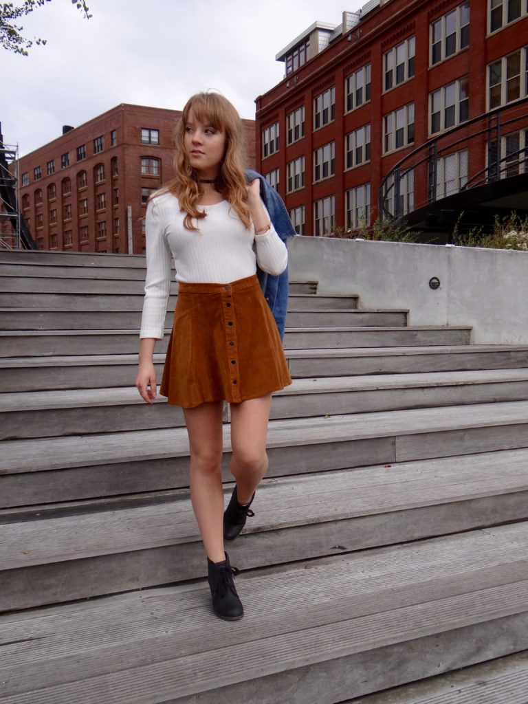 Suede Skirt | Falling for October
