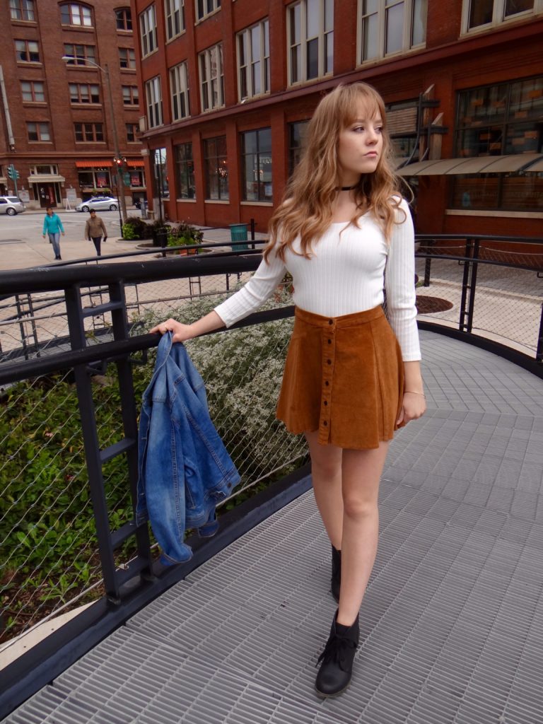 Suede Skirt | Falling for October