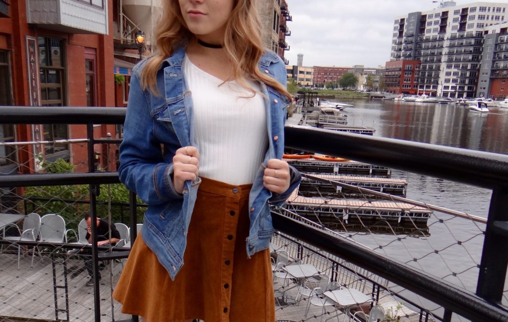 Suede Skirt | Falling for October